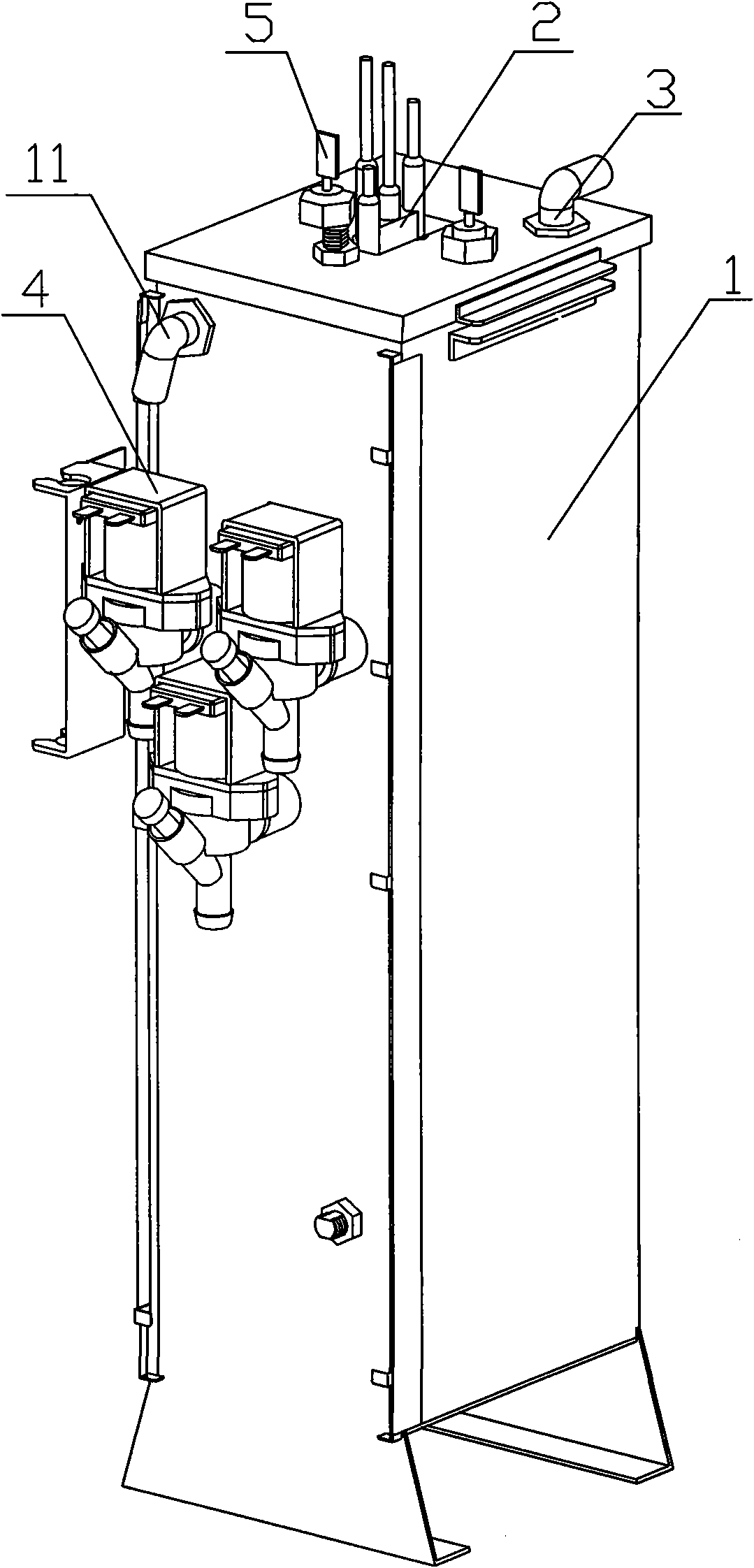 Fully automatic heating water tank