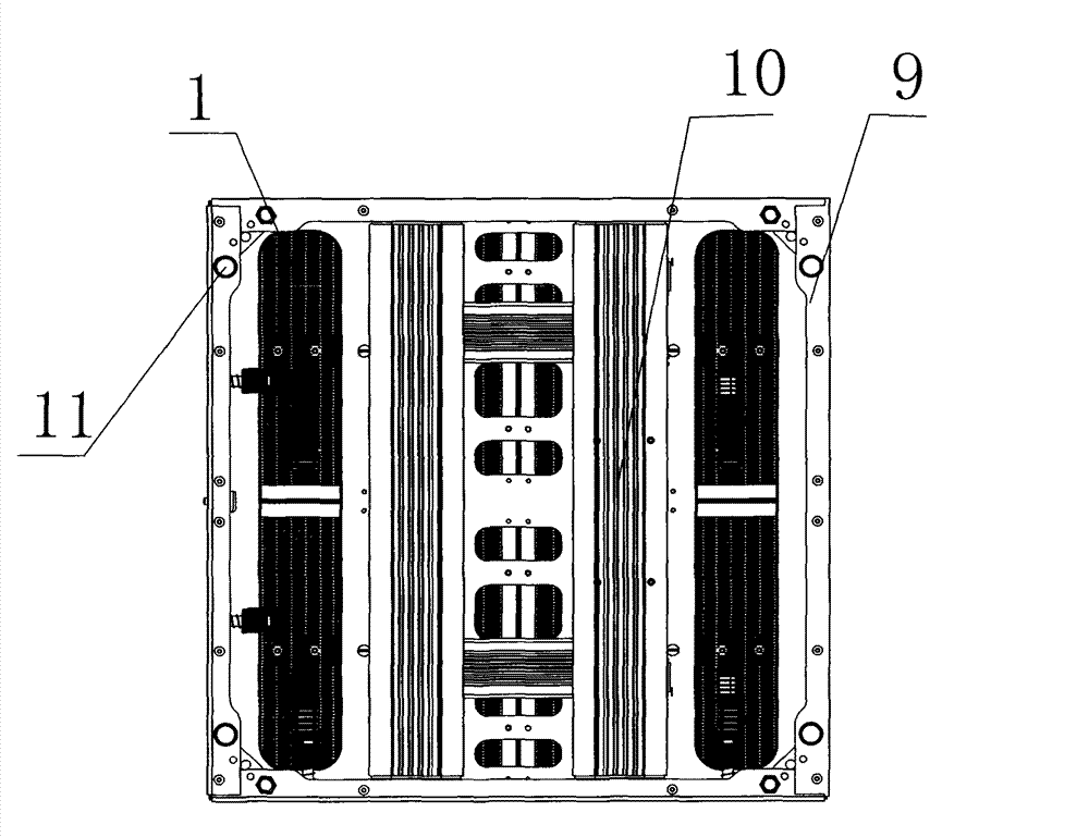 Display screen unit box body provided with sealed shutters