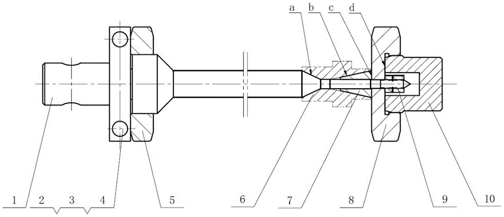 Carbon fiber cloth winding forming device for small-diameter shaft products and method for processing shaft products