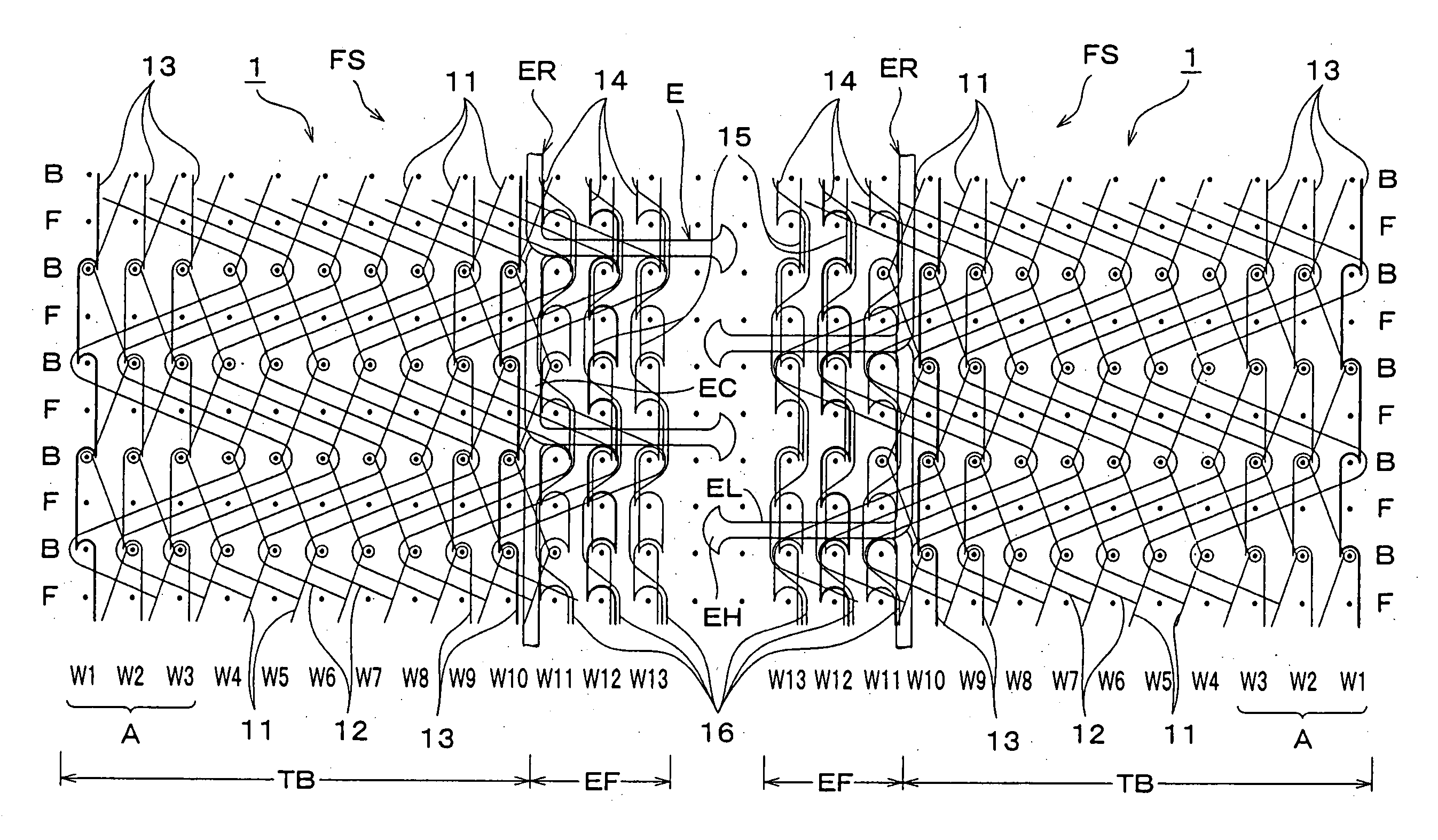 Knitted slide fastener