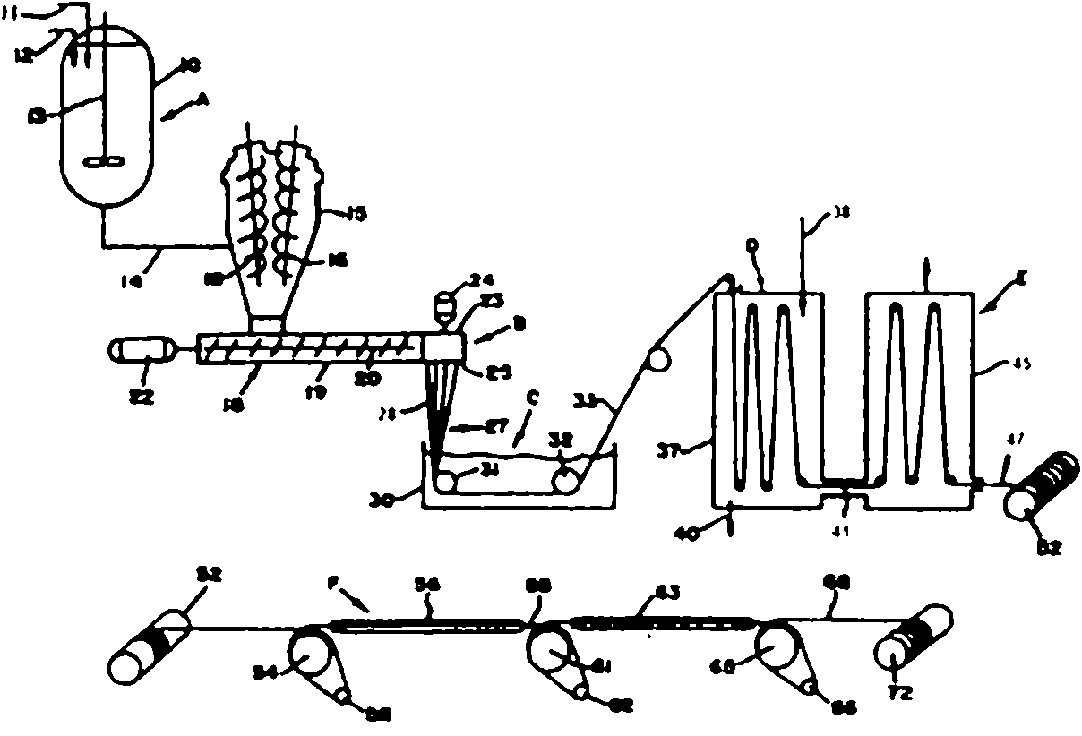 Environment-friendly and energy-saving multi-stage combination type high-performance fiber hyperploid heat drawing device