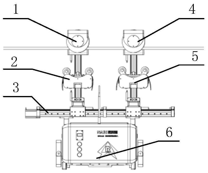 Overhead transmission line inspection robot obstacle detection control system and method