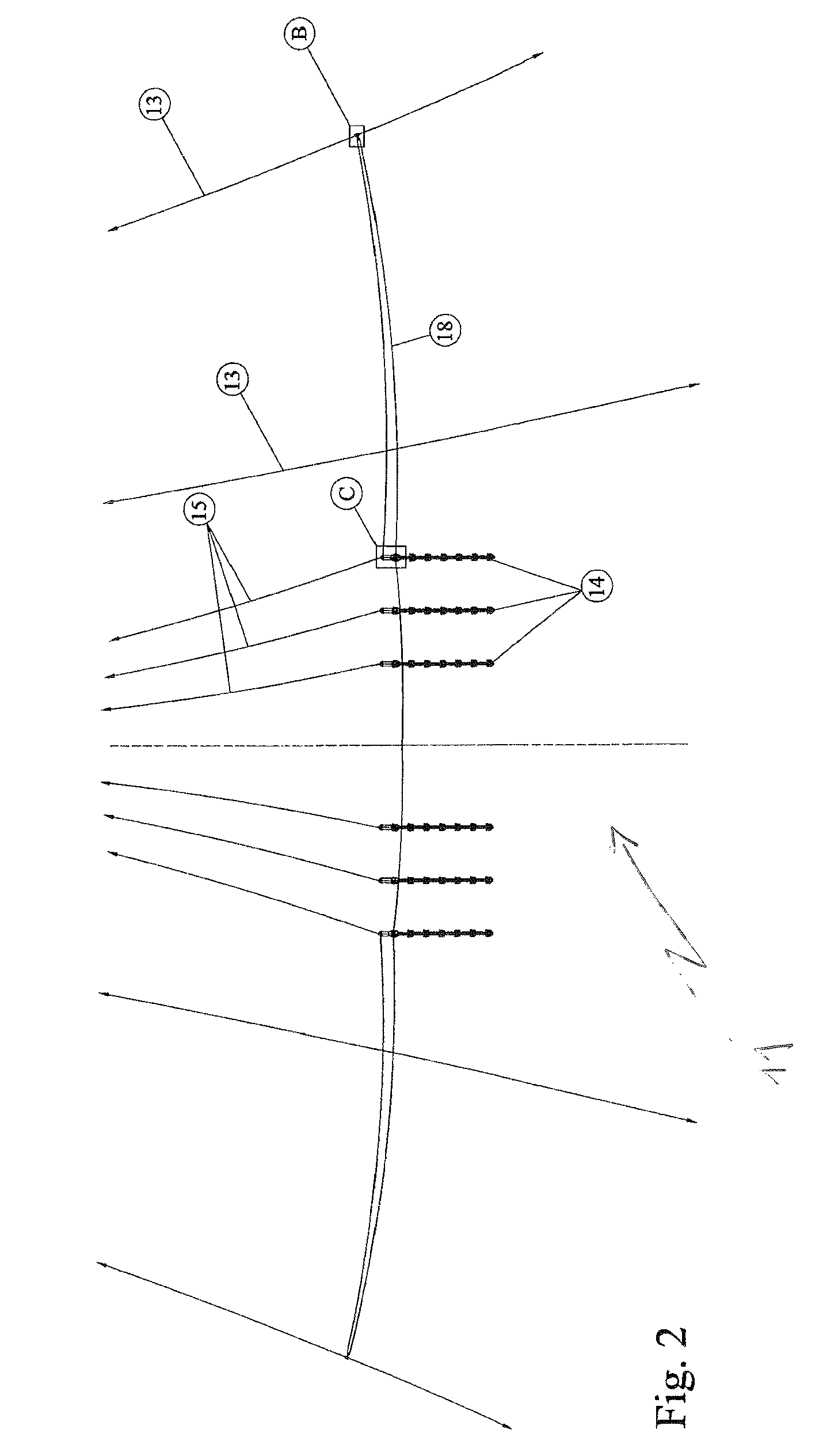 Marine seismic survey system and method for active steering of source arrays in such a system