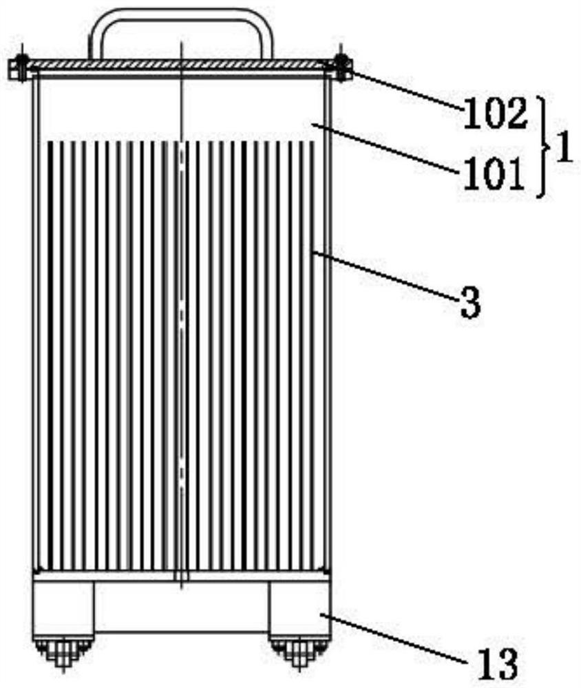 Blade matrix type batch modification device and method for activated carbon fibers