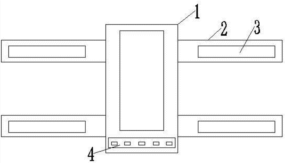 Wearable device for detecting force on leg of human body