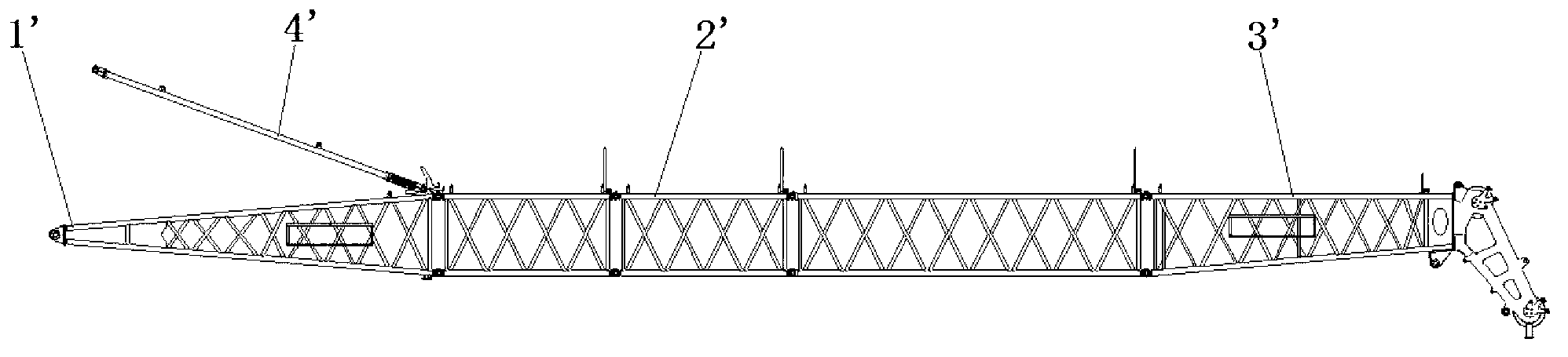 Dynamic compactor boom and dynamic compactor