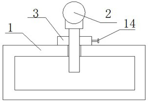 Combined structure facilitating disassembly and assembly of electromagnetic flowmeter for cannon recoil machine