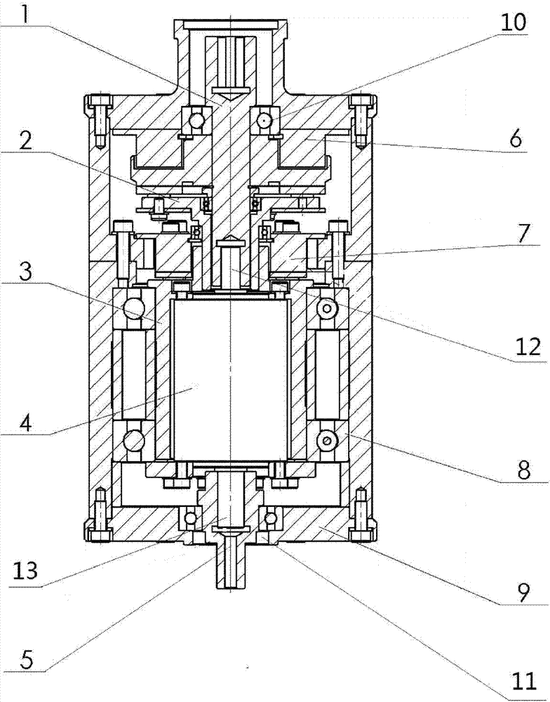 Sapphire single crystal growth transmission and its working method