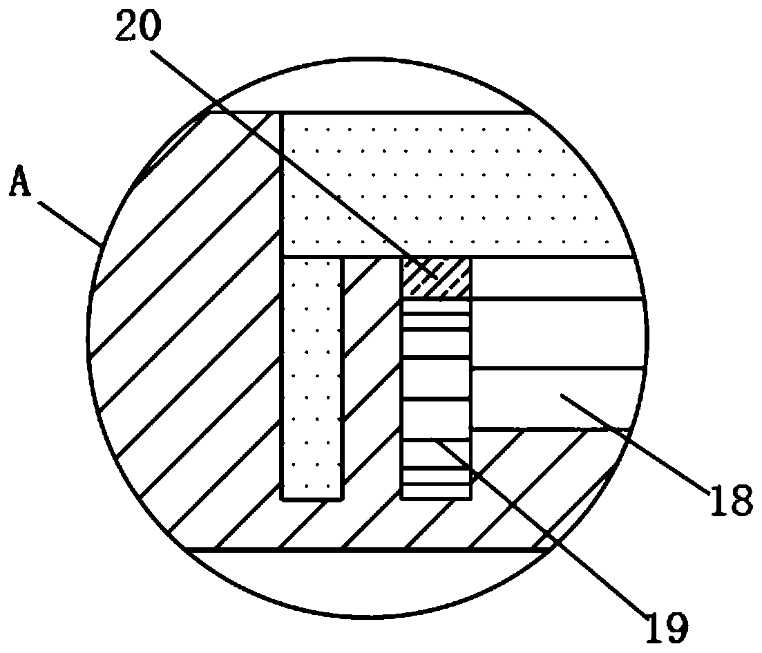 Dust falling device for architectural engineering