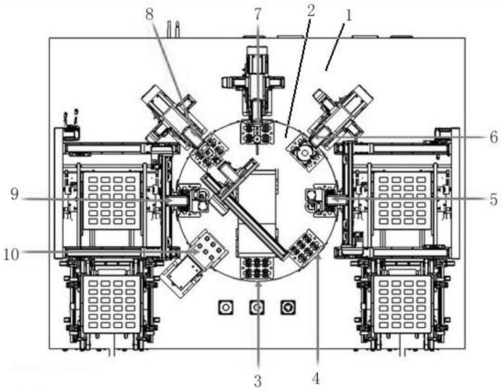 Fully-automatic watch cover fitting and pressing equipment