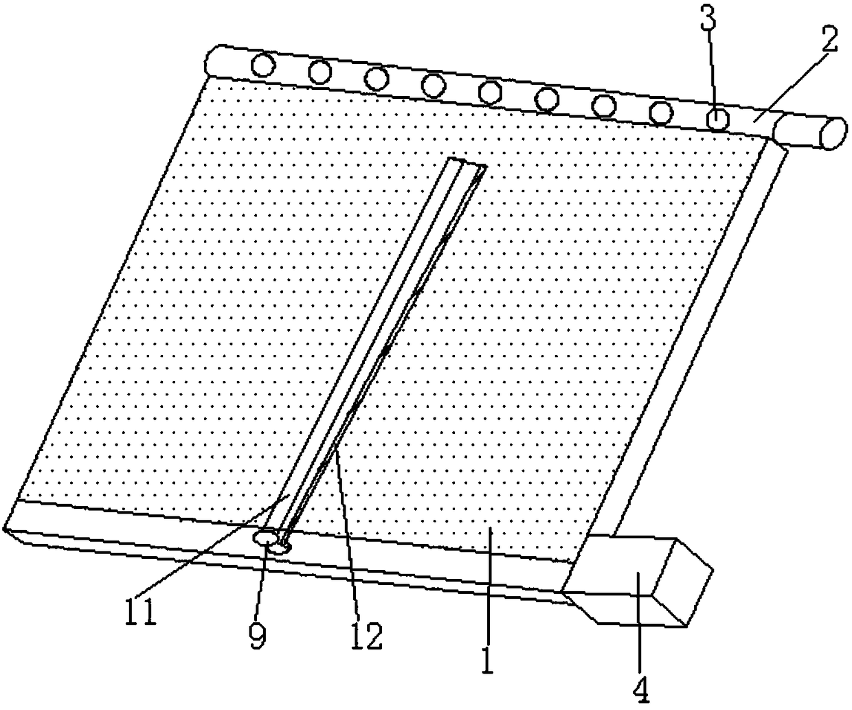 Cleaning device for solar cell panel