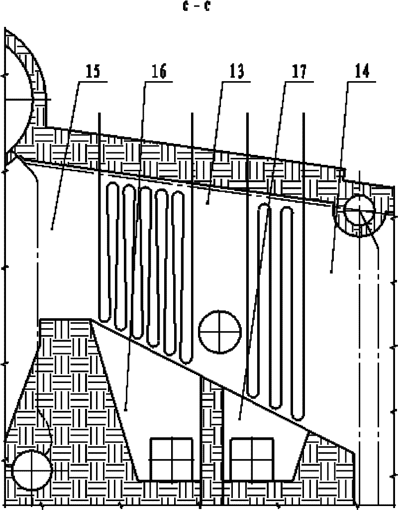 Boiler for generating power by combusting exhausting gas of yellow phosphorus