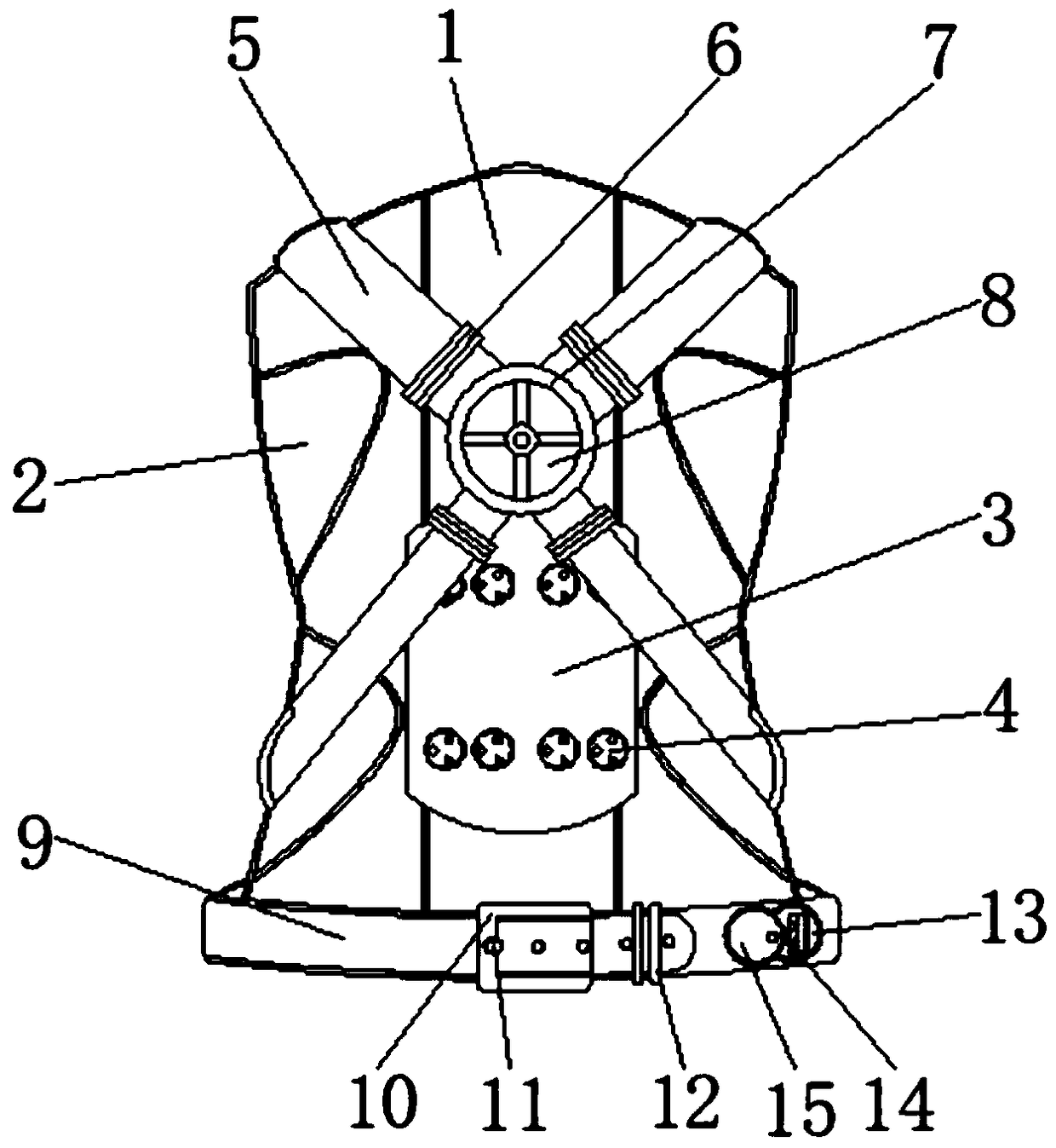 Waist massaging device used in medical gynecology department