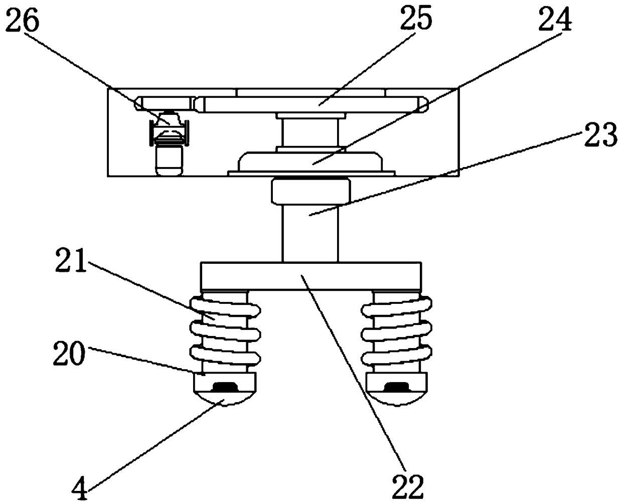 Waist massaging device used in medical gynecology department