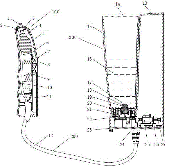 Ultrasonic cleaning device and utensil with same