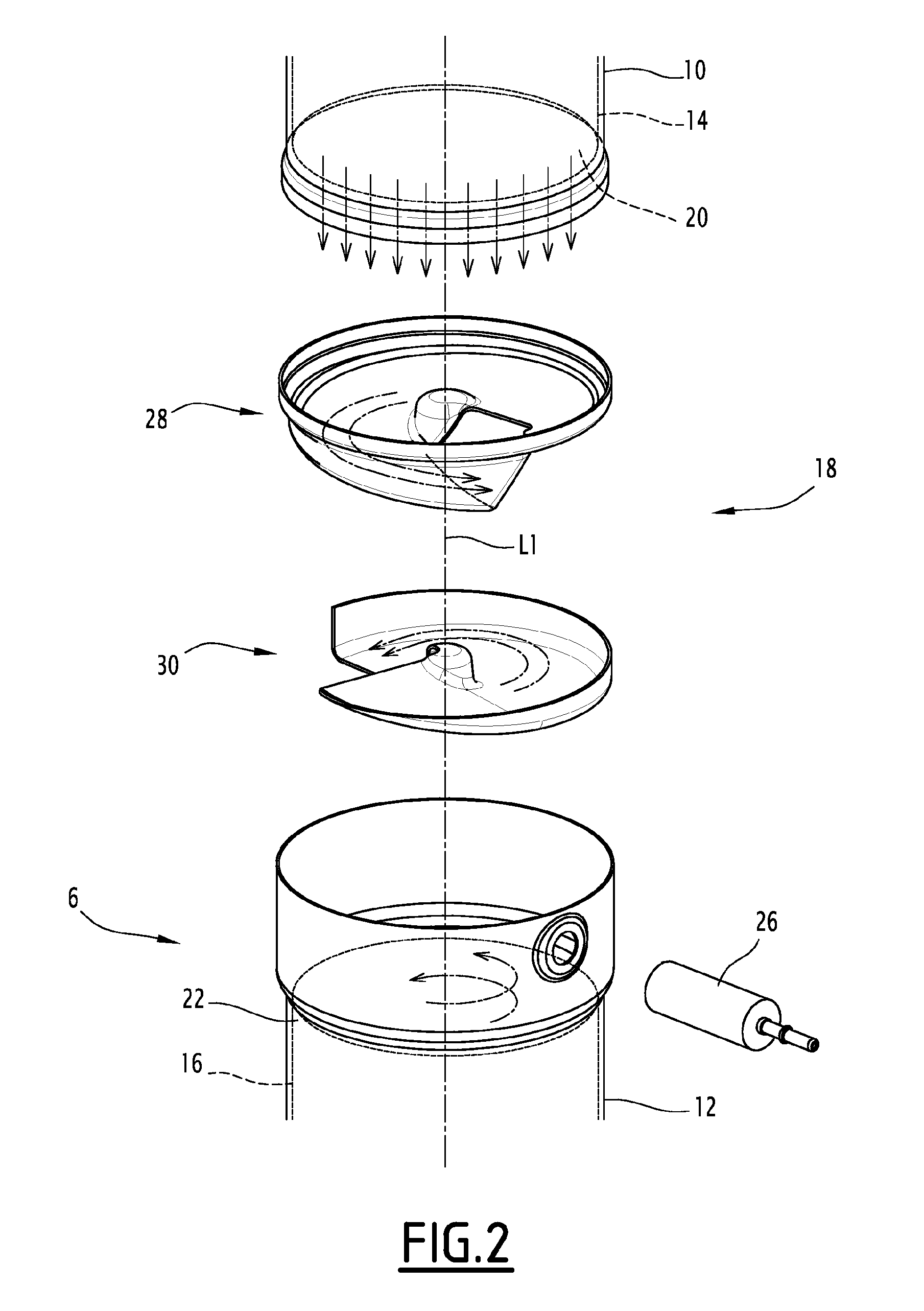 Exhaust line with injection system