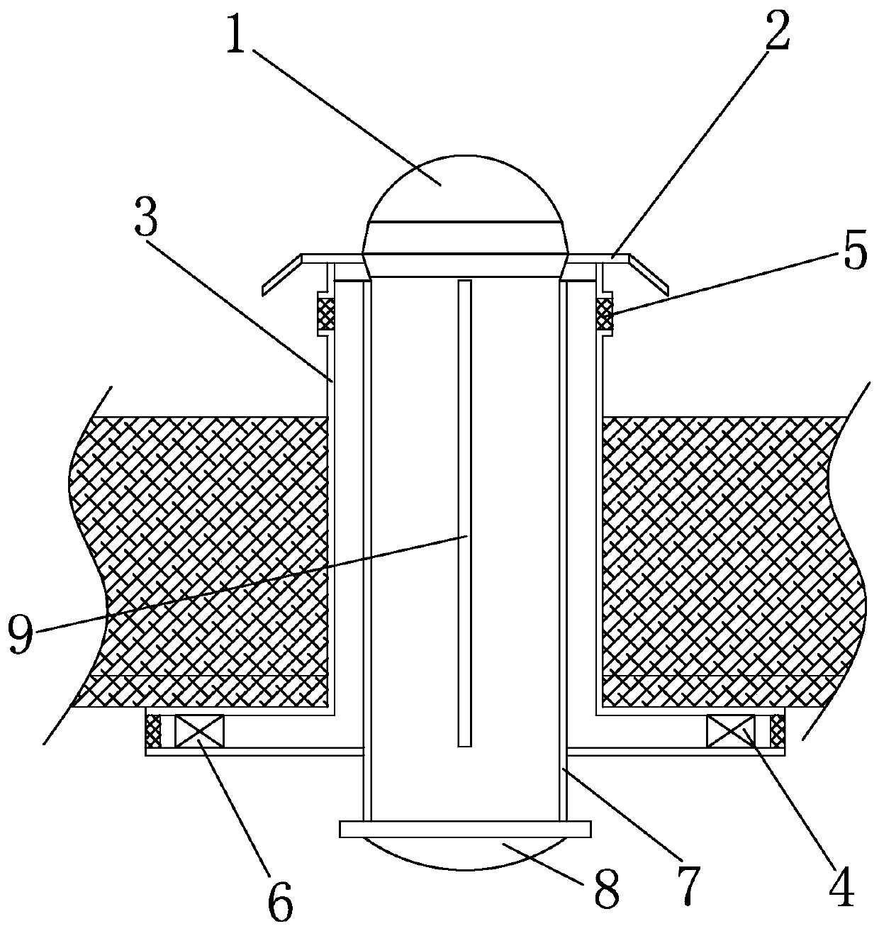 Underground intelligent light guide and ventilation pipeline system