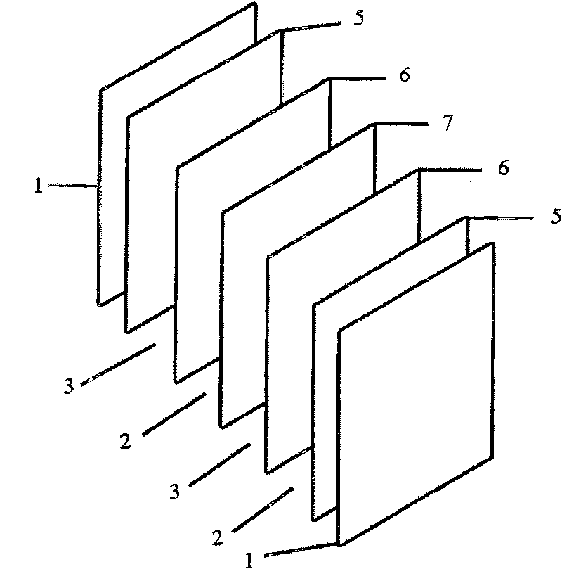 Liquid stream battery stack