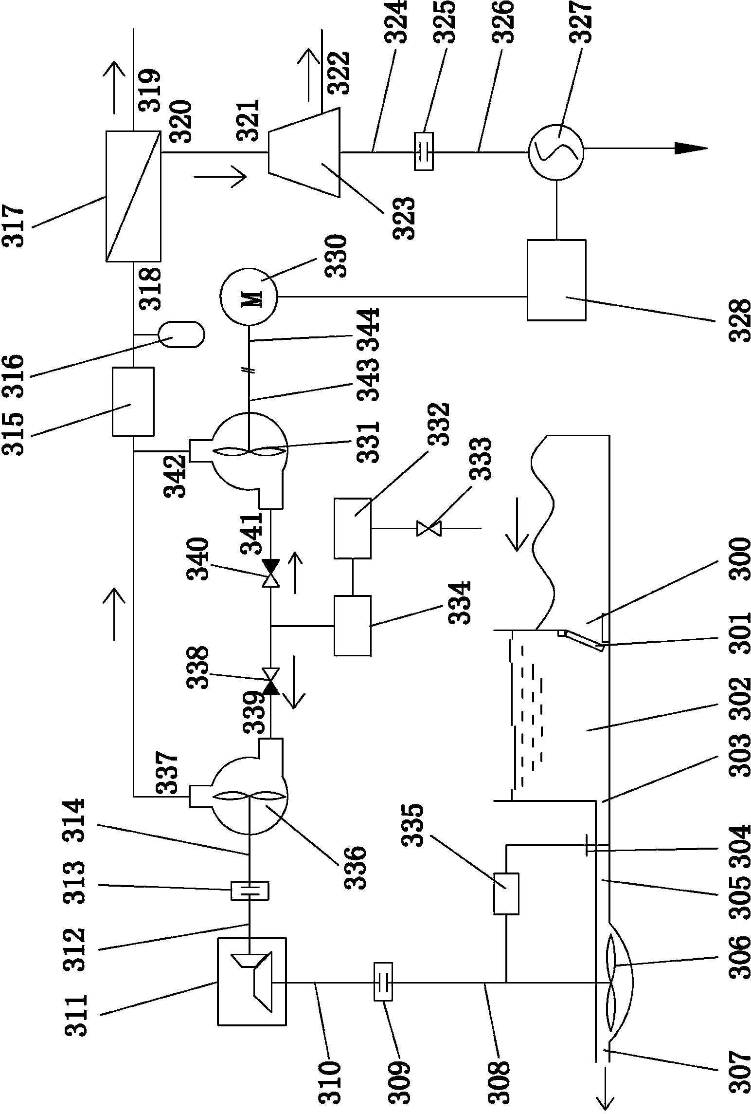 Bidirectional-drive sea water desalination and power generation device by utilizing tidal energy