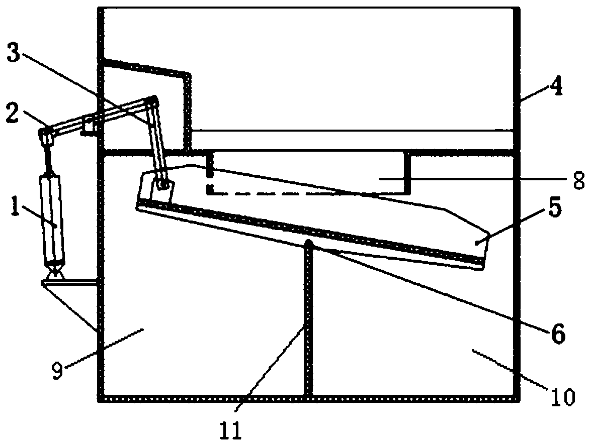 Automatic sorting and collecting device for two liquids