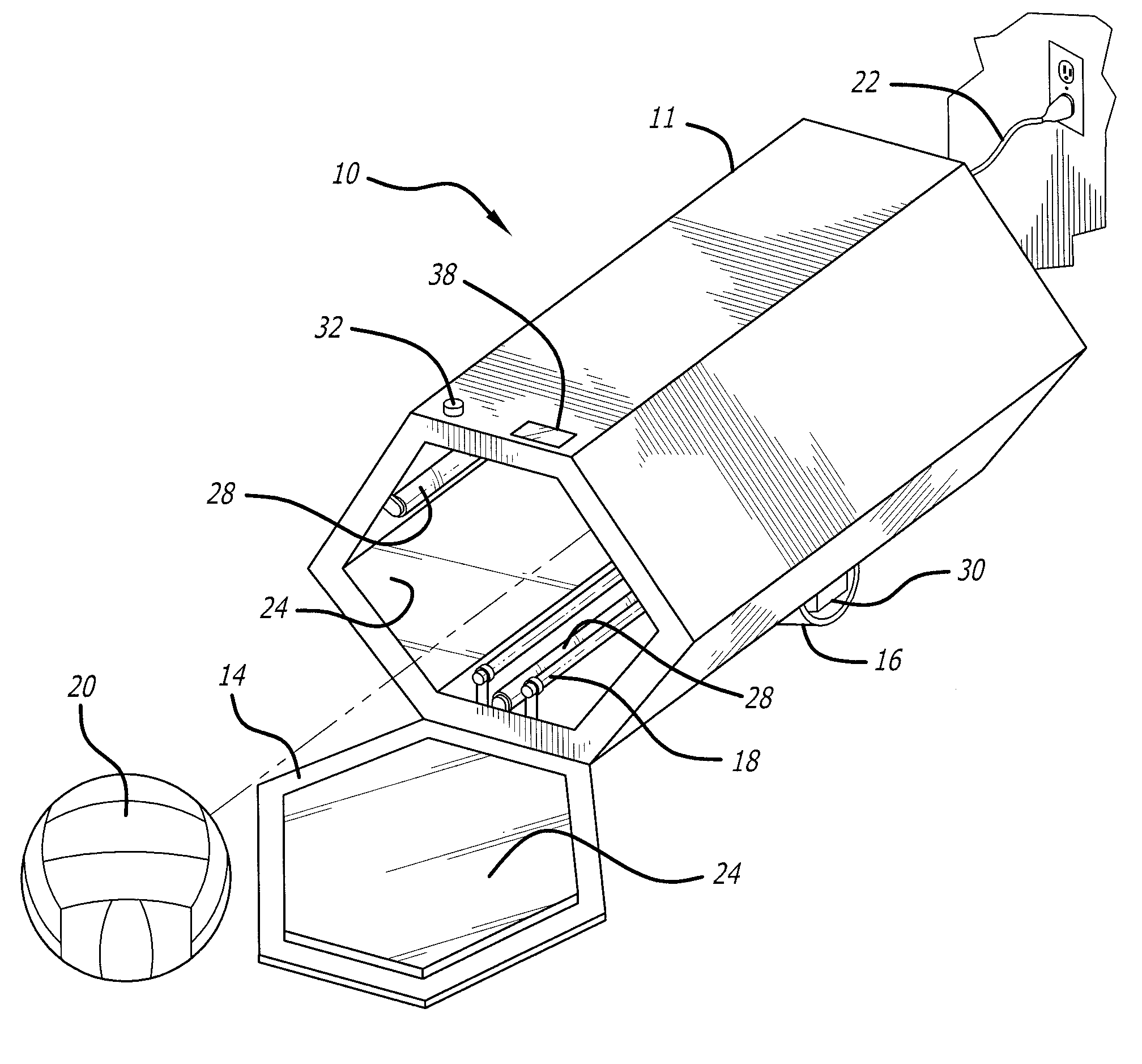 Sports ball sterilizer