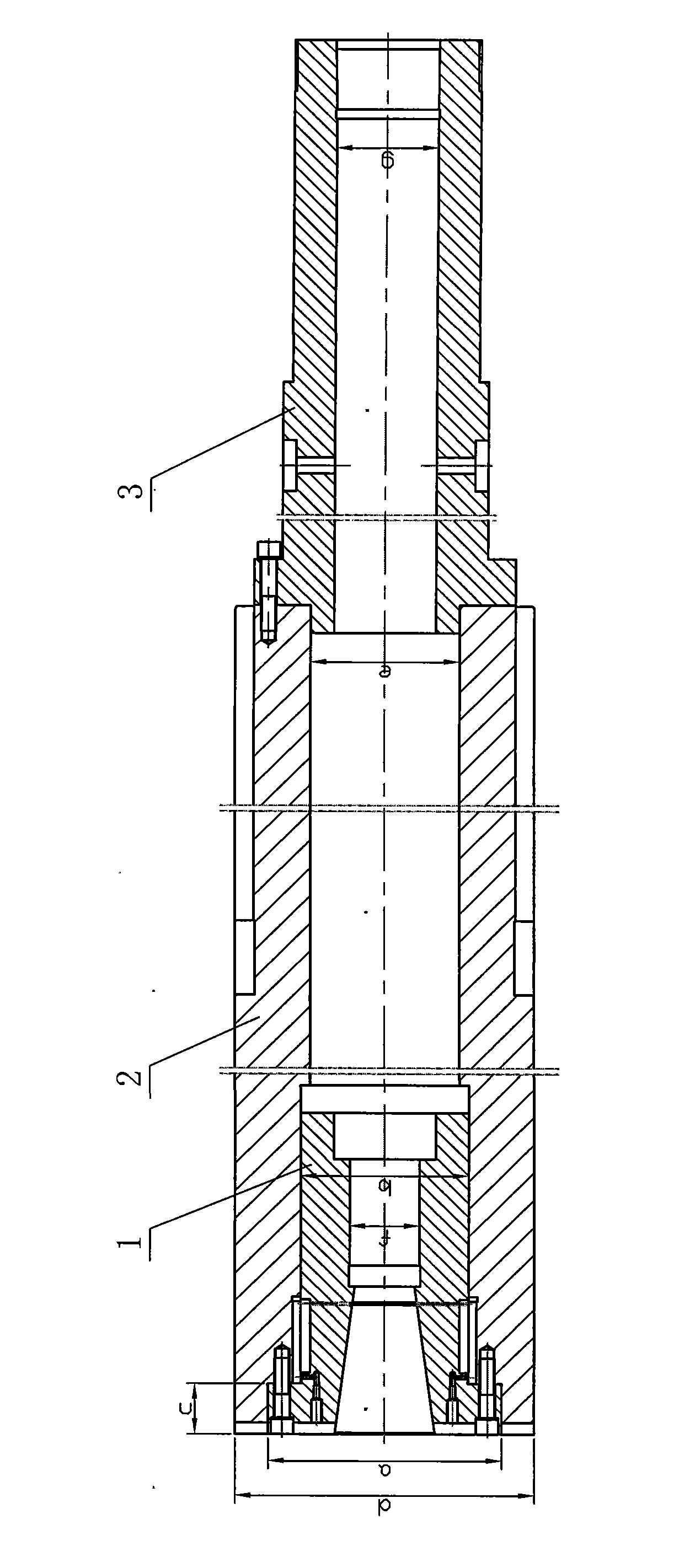 Machining process of combined boring spindle