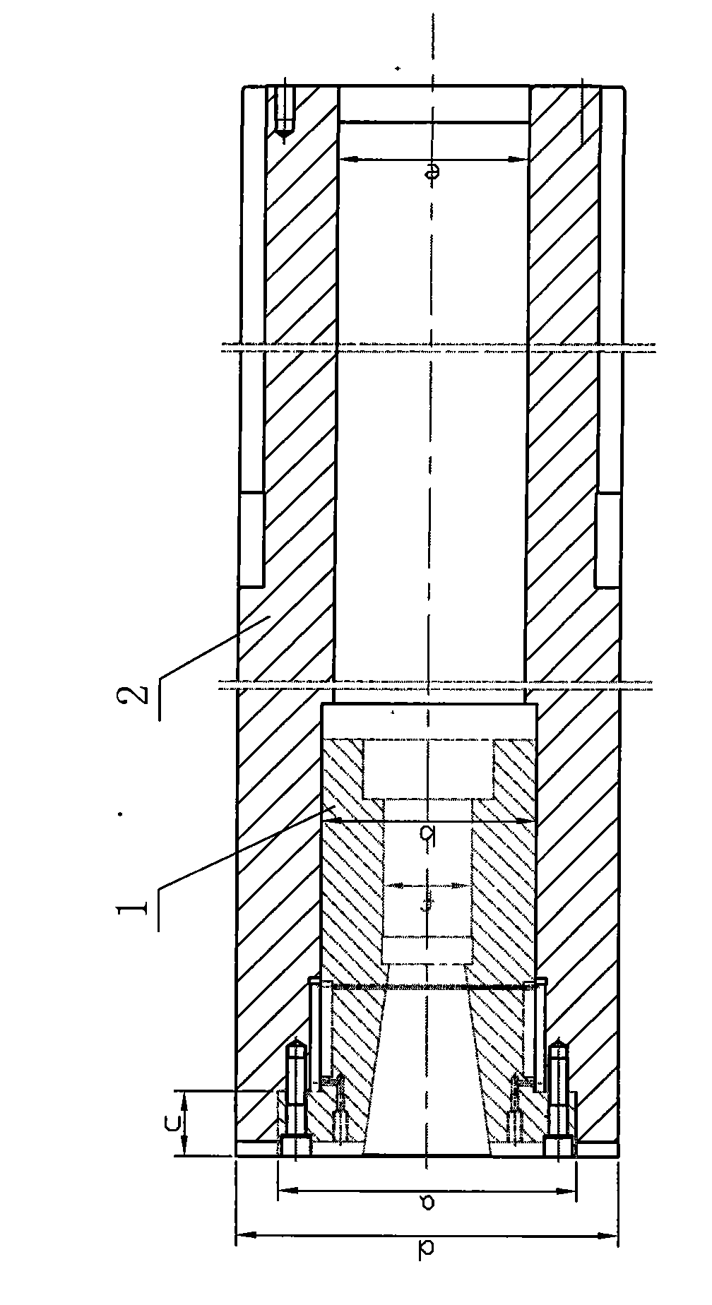 Machining process of combined boring spindle