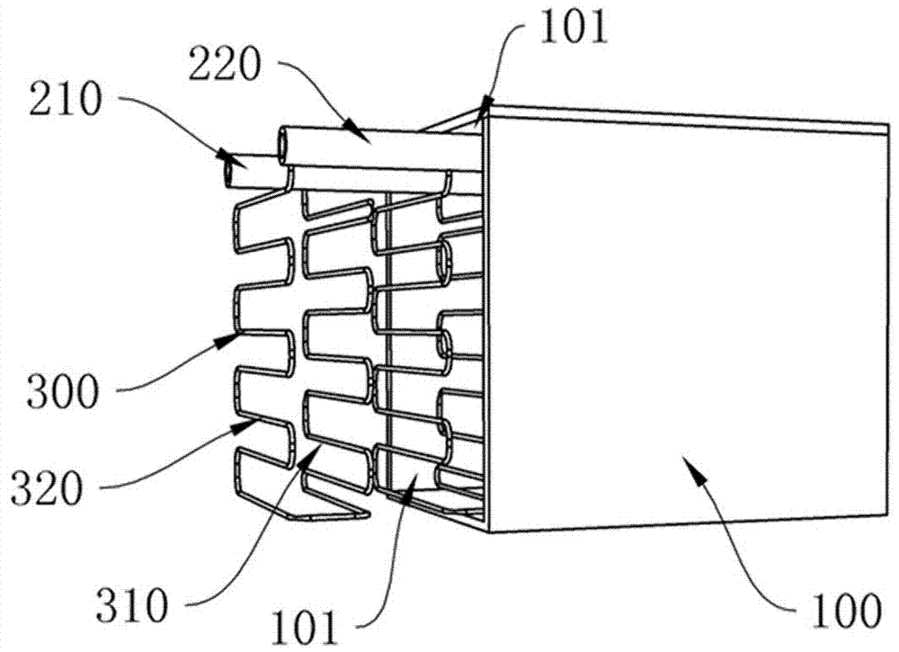 Staggered stacking structure for heat exchange pipes