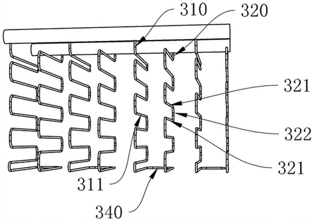 Staggered stacking structure for heat exchange pipes