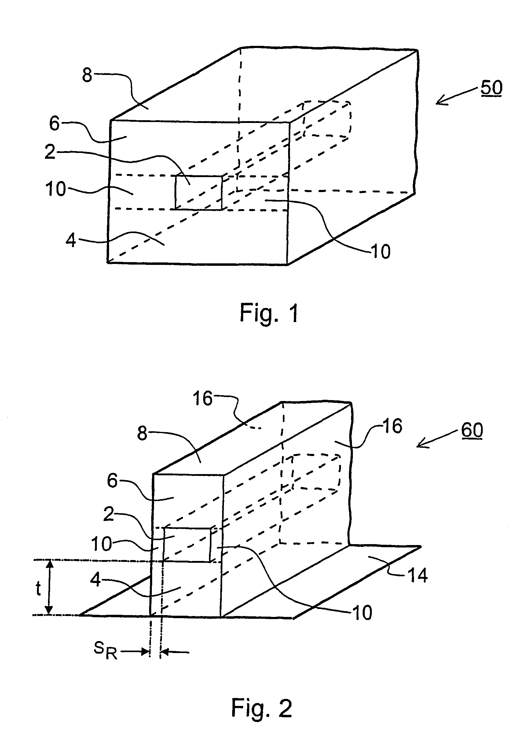 Hybrid buried/ridge planar waveguides