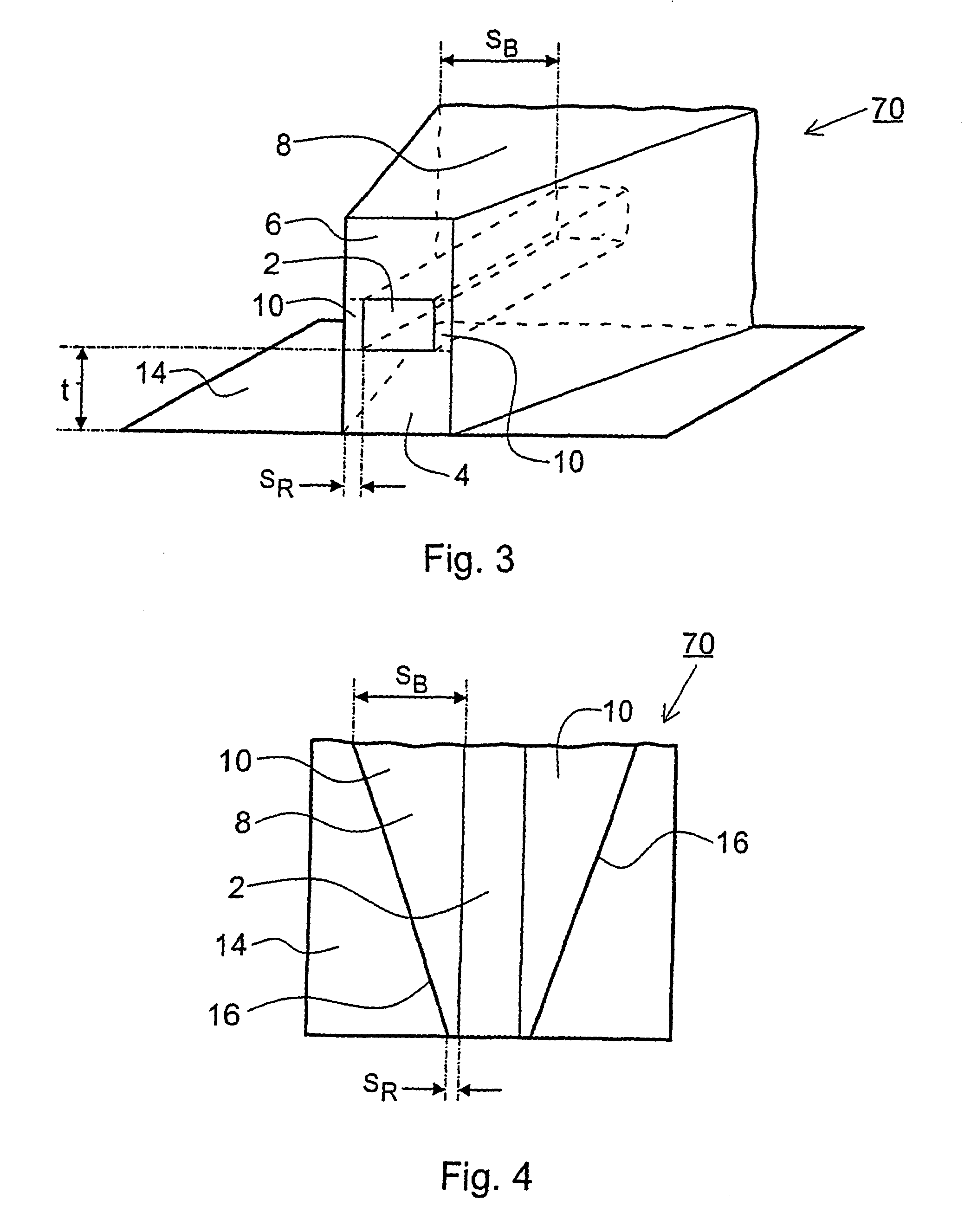 Hybrid buried/ridge planar waveguides