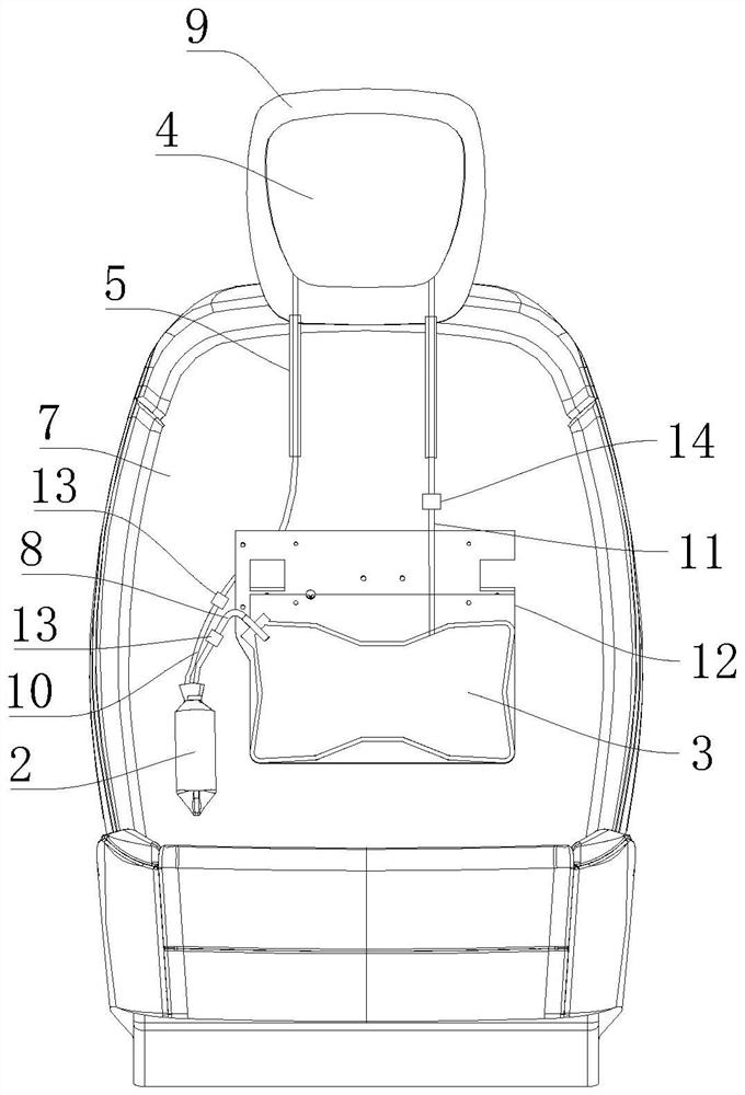 Anti-whiplash mechanism of automobile seat