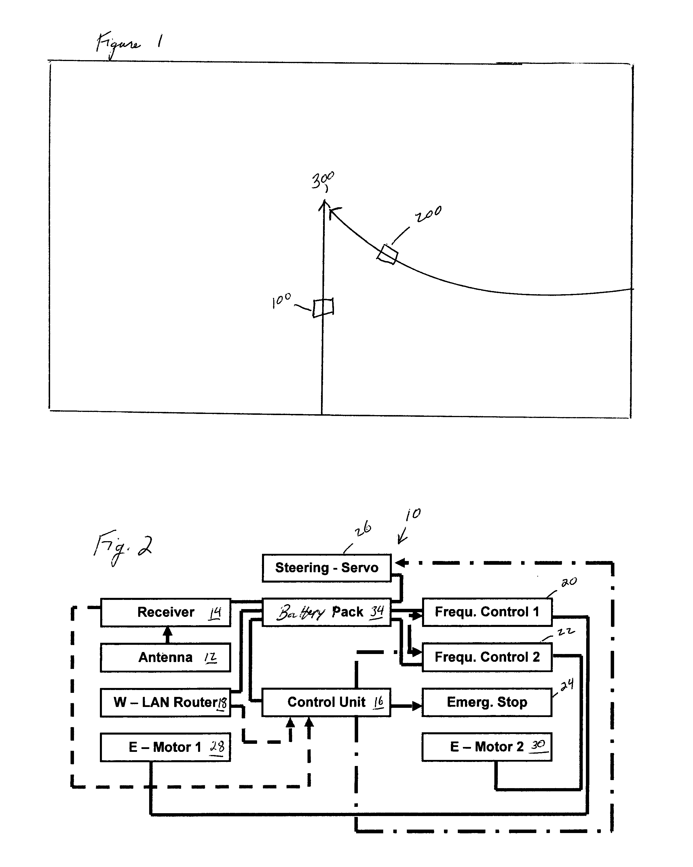 Safety test carrier controlled by external guidance system