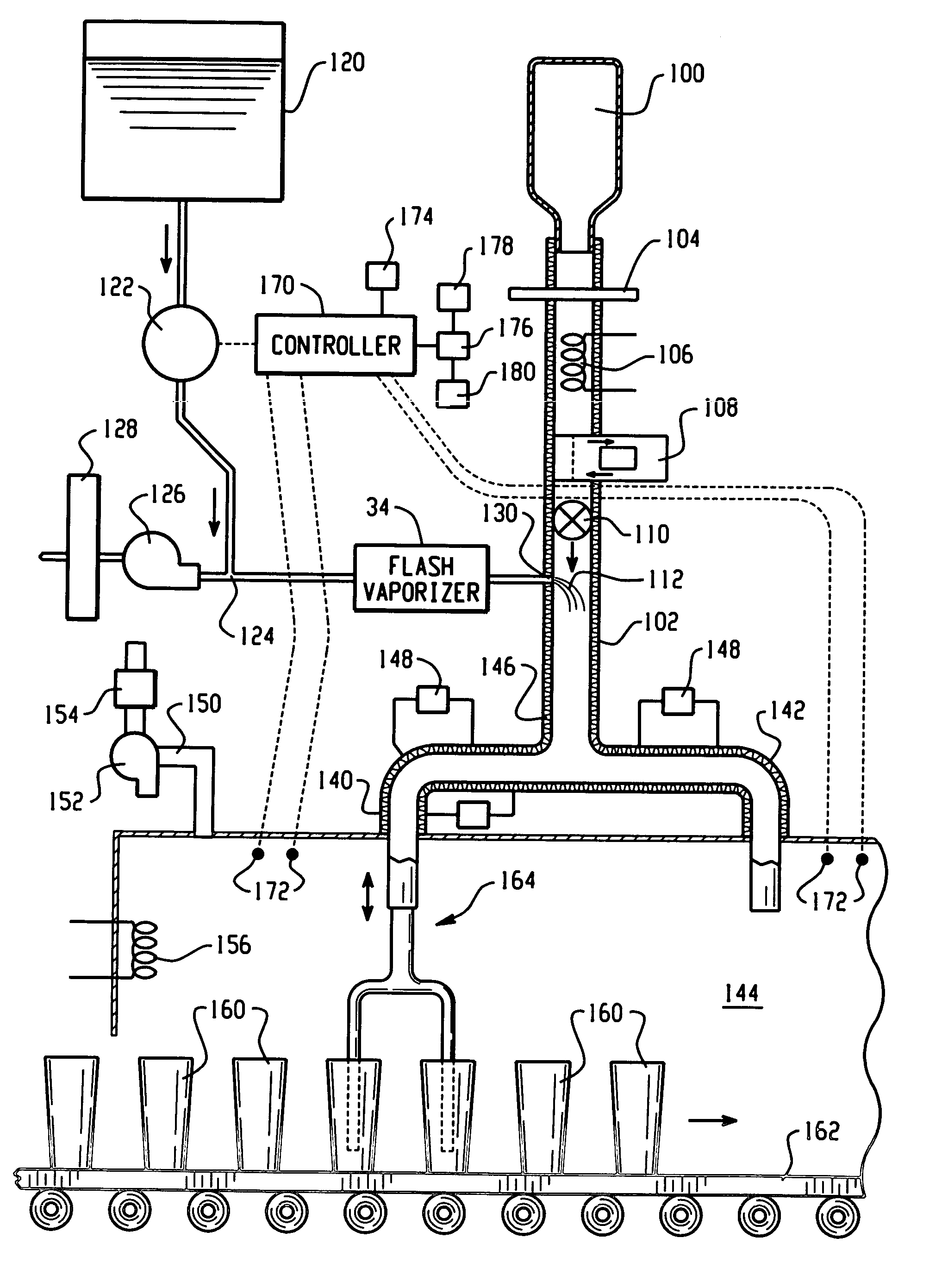 High capacity flash vapor generation systems