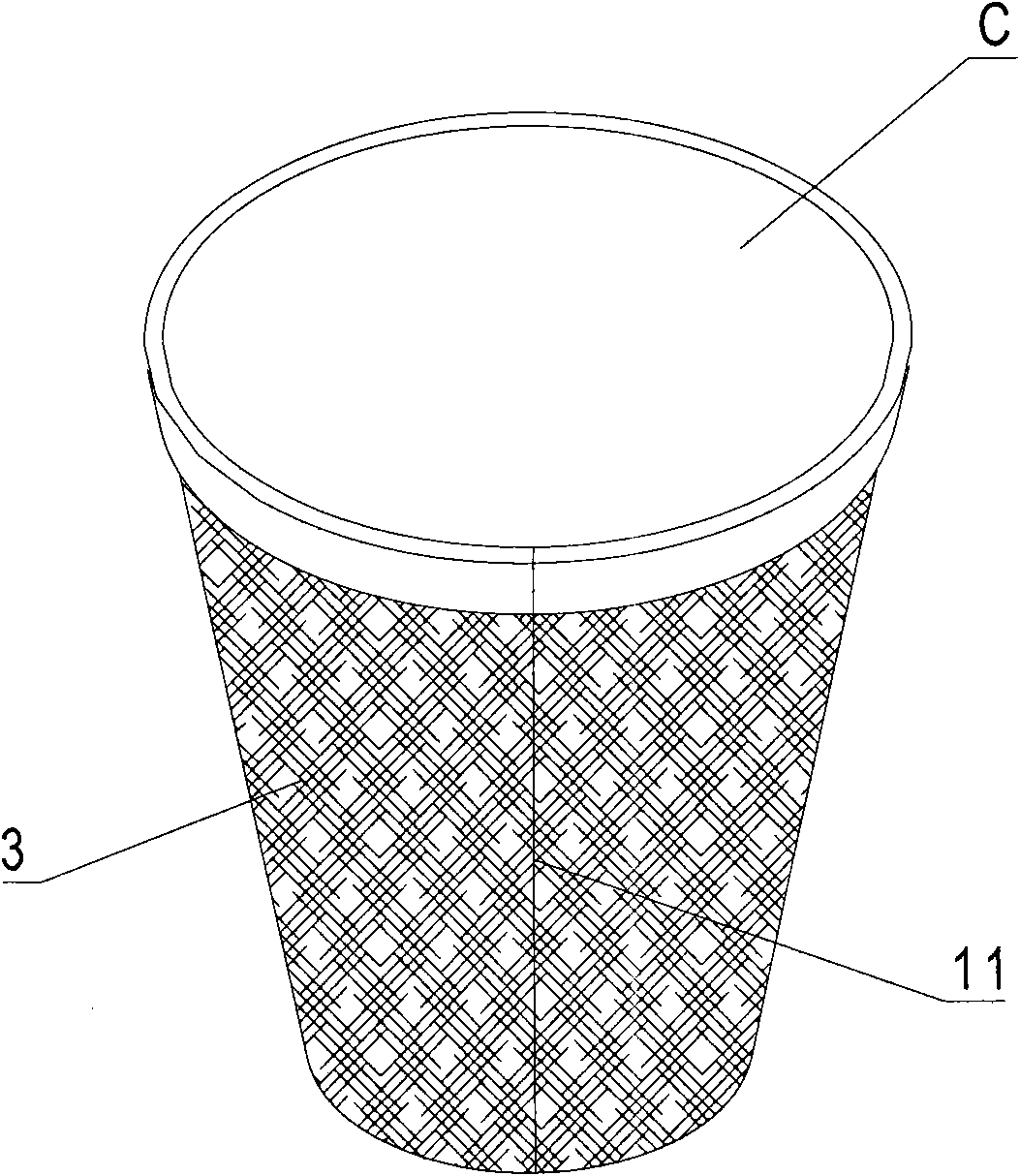 Paper packaging material and paper container made of same