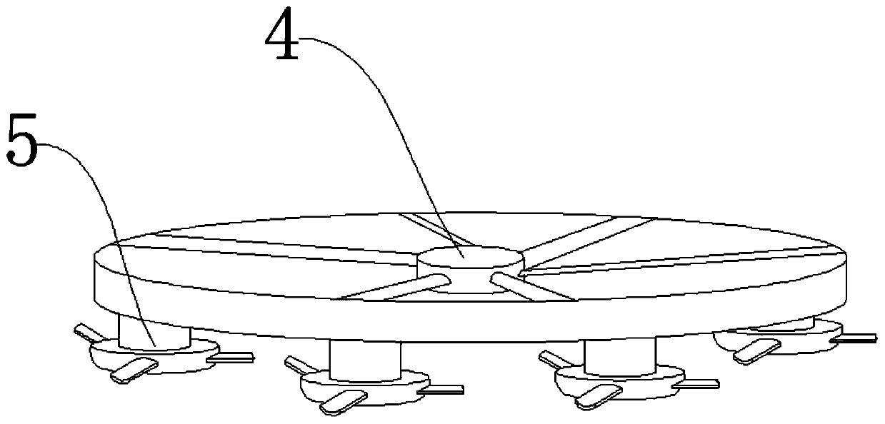 Waste gas treatment device of coating mechanical equipment