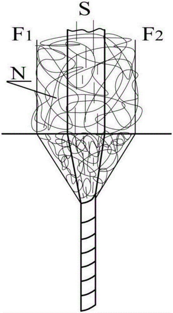 Filament ring spinning composite spinning method of nano-microscale reinforced fiber