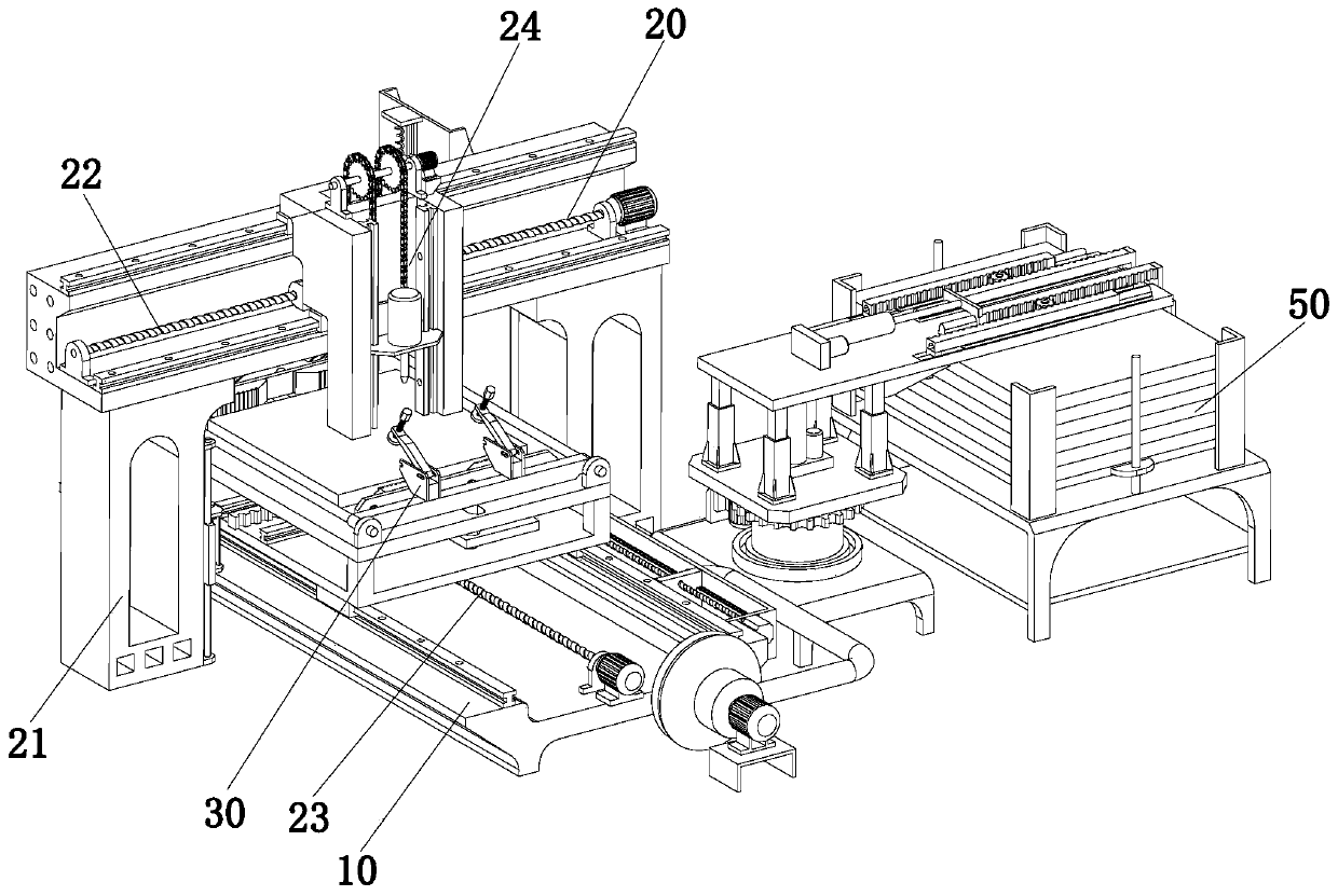 Full-automatic wooden door processing center