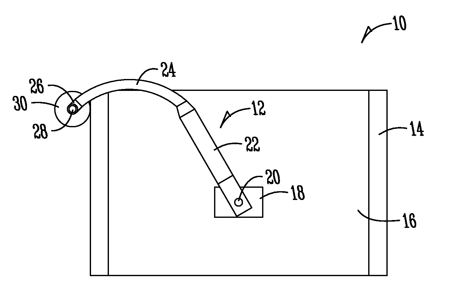 Tarp deploying device for rear dump trailer