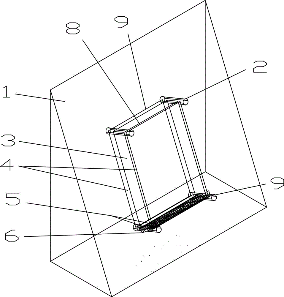 Ecological greening device for side slope with flexible ceramsite plates, and greening method thereof