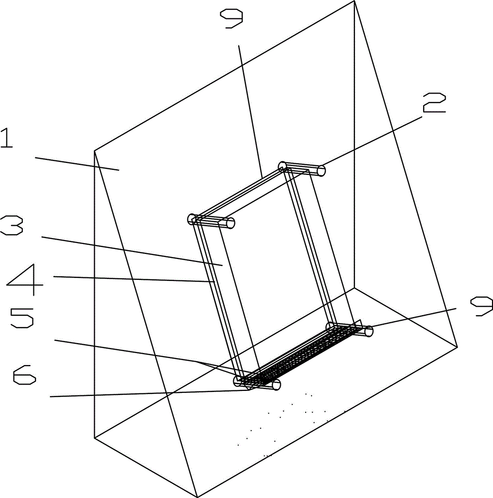 Ecological greening device for side slope with flexible ceramsite plates, and greening method thereof