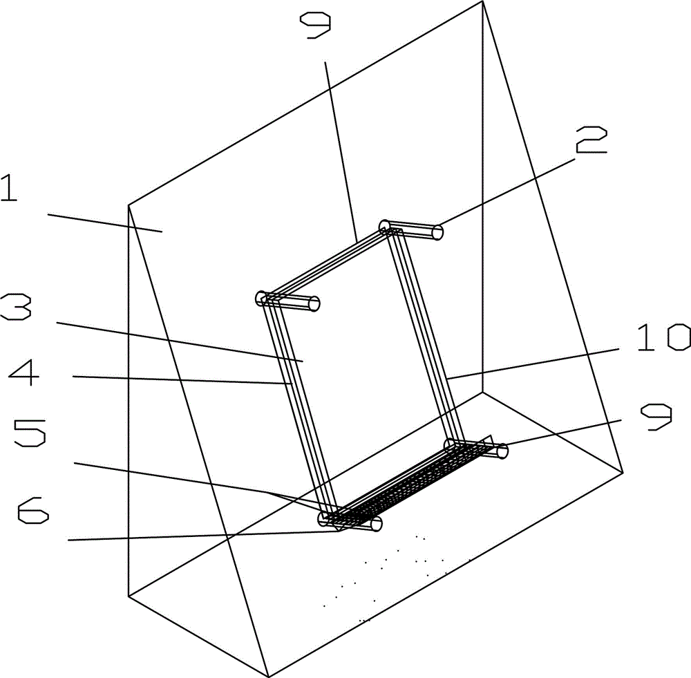 Ecological greening device for side slope with flexible ceramsite plates, and greening method thereof