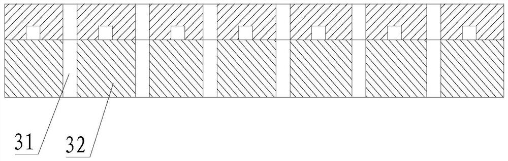 Cutting device of a knurling machine