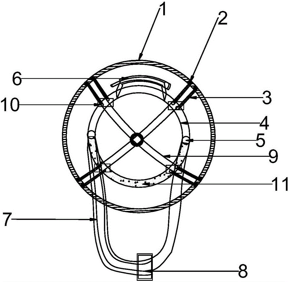 Nested air bag safety helmet