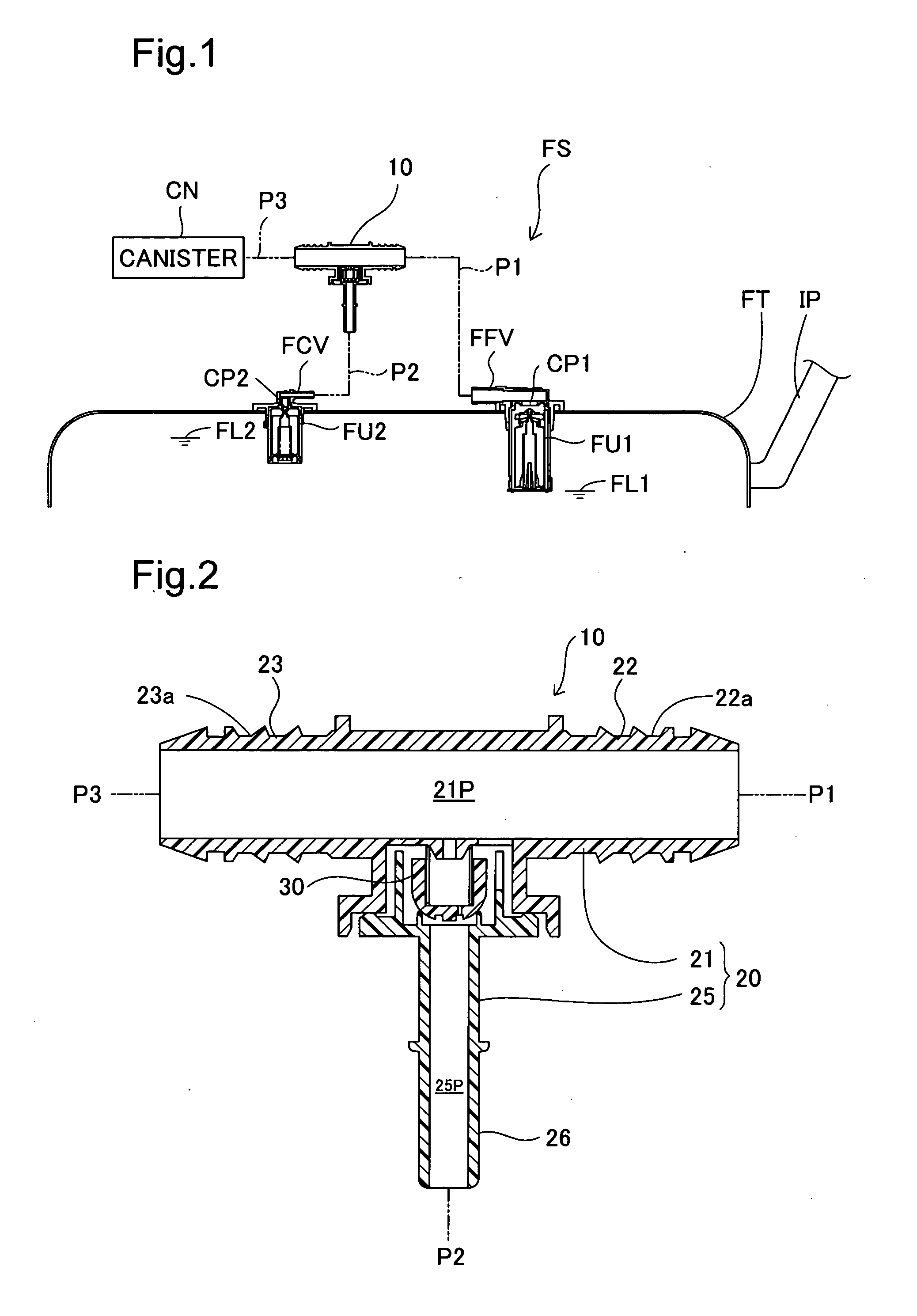 Venting device for fuel tank