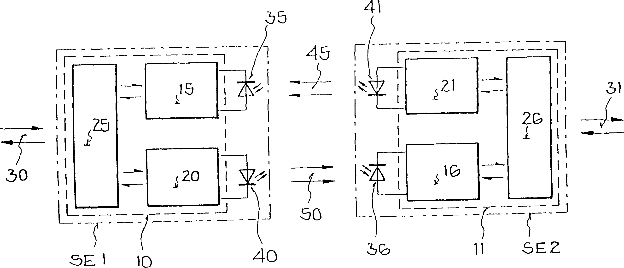 Circuit for adjusting the drive power of emitting diodes