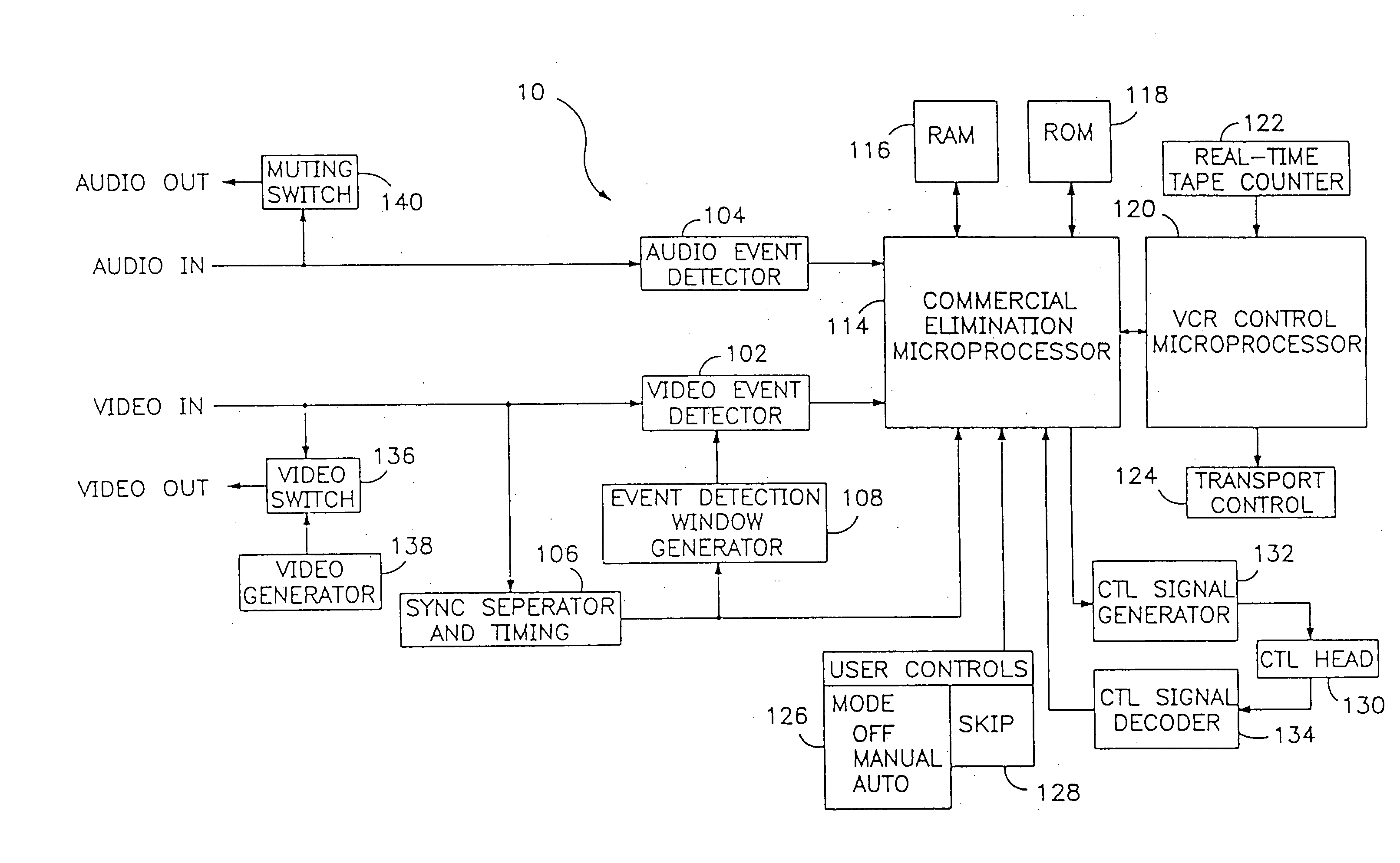 Method and apparatus for selectively playing segments of a video recording