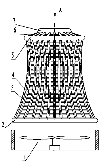 Cooling unit of direct air-cooling steam condenser