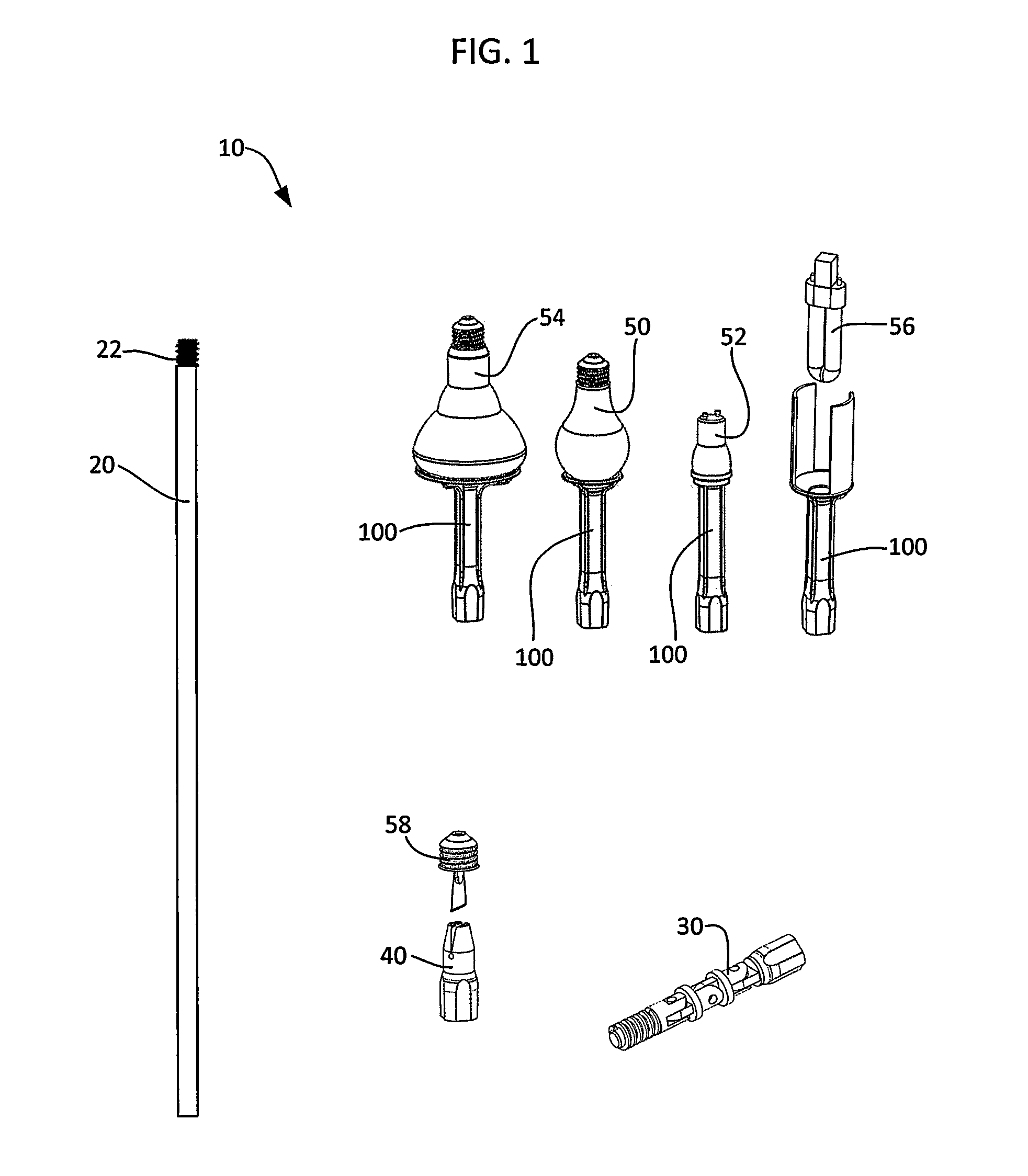 Light bulb installation and removal tool