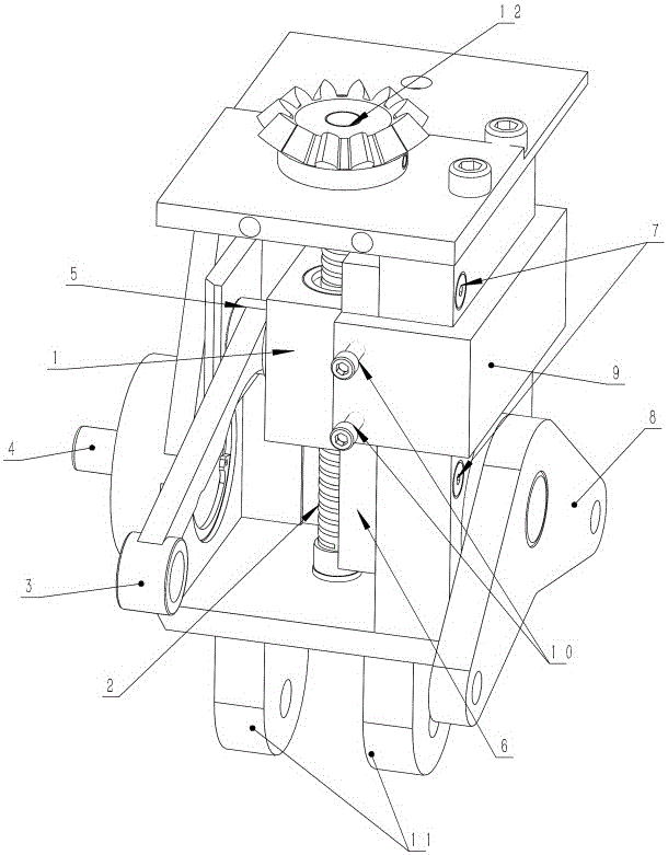 Rotary adjusting device of printing machine duct